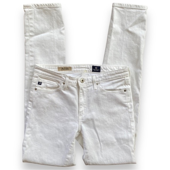 AG Adriano Goldschmied White The Prima Mid-Rise Cigarette Jeans Size 26 - Picture 6 of 16